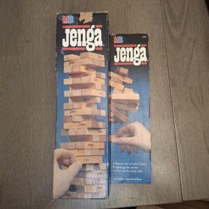 Jenga Milton Bradley Wooden Block Game Vintage 1986 New In Box
